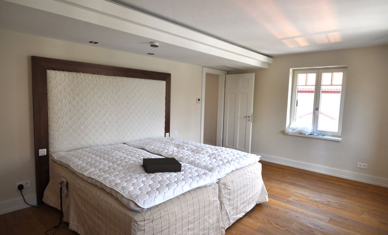 Schlafzimmer mit Farrow & Ball Anstrich